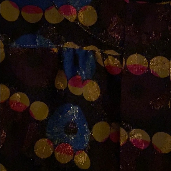 XS ANNA SUI Target Circle Dress 20th Anniversary Collection Blue Purple Yellow - Picture 2 of 7